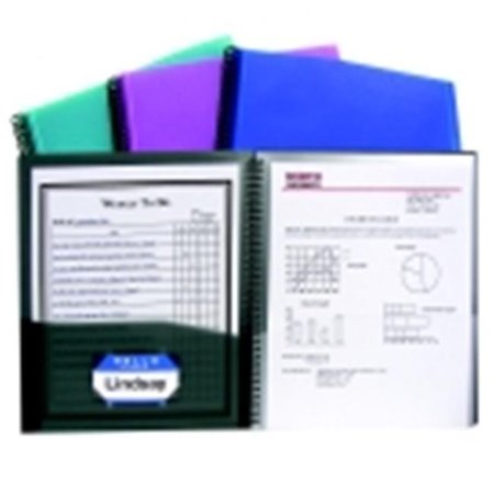 C-LINE PRODUCTS C-Line Polypropylene 8 Pockets Spiralbound Portfolio With Clear-View Cover 1436797
